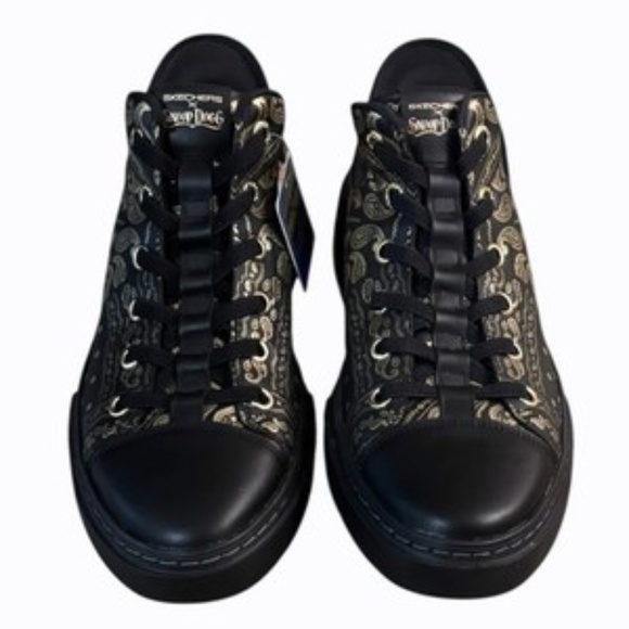 Skechers Mens 10.5 Premium Slip-ins Snoop Dogg One Double G Black Sneakers - Picture 2 of 9